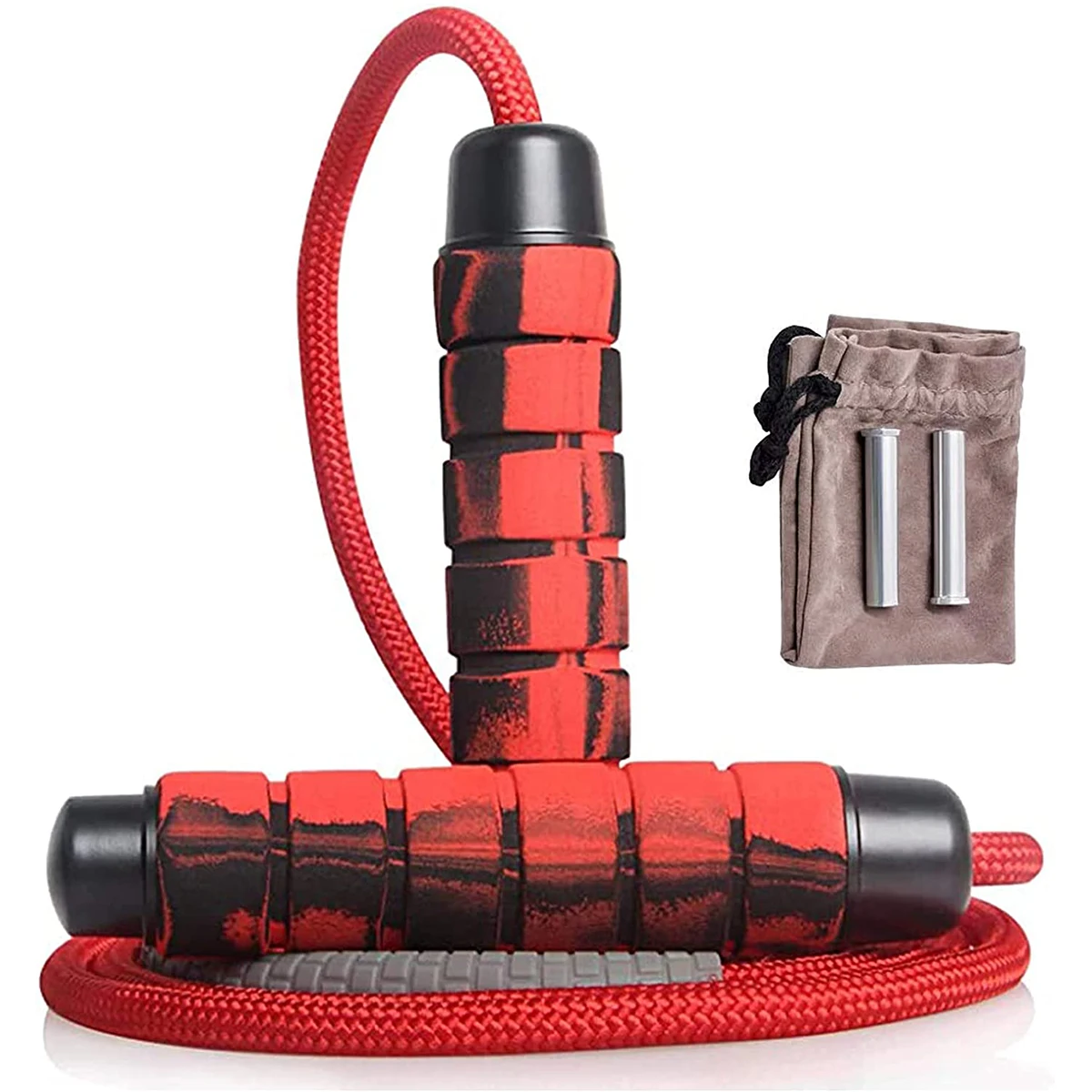 

Boxing Jump Rope with Heavy Foam Grip Handles, Crossfit Skipping Rope, Fitness Workouts, Endurance Strength Training