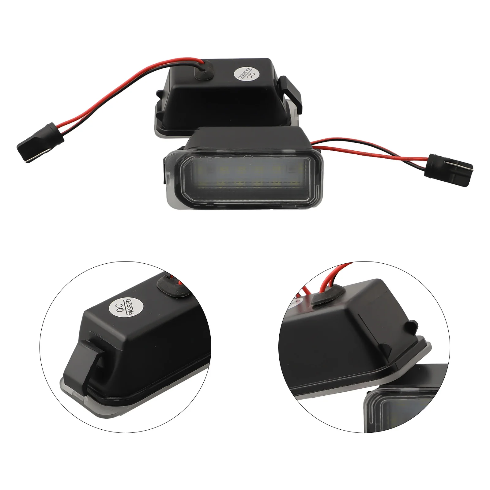 

2PCS Car LED Number License Plate Light For Ford Fiesta VII For Ford FocusII For Mondeo IV For Ford Kuga 2008 UP Black Part