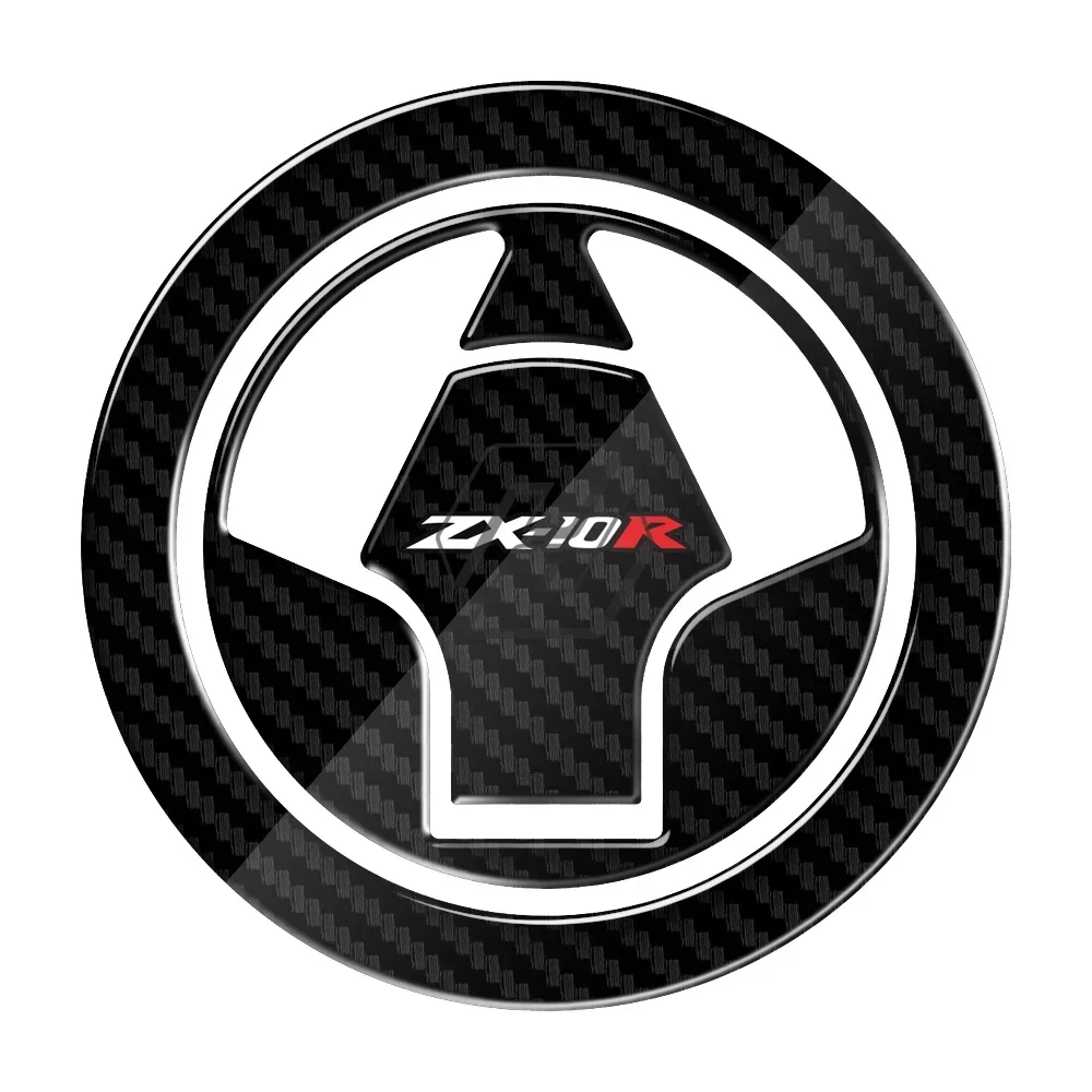 

For Kawasaki Ninja ZX-10R ZX10R 2006-2015 3D Carbon-look Motorcycle Fuel Gas Cap Protector Decals