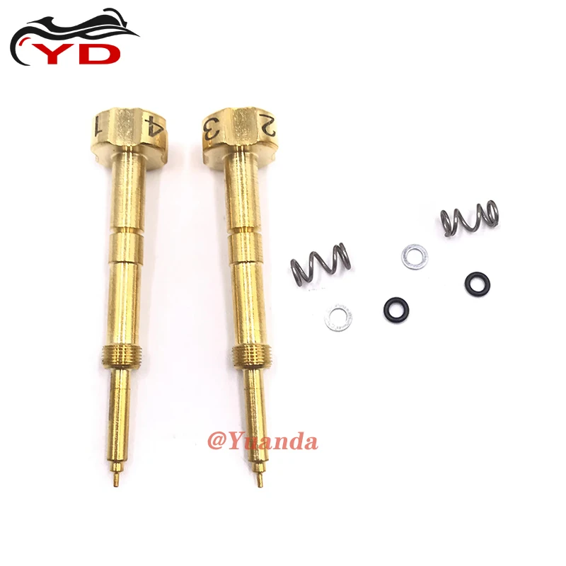 ForYamahaRaptor660660rfuelairmixturescrewsUpgradedBrass
