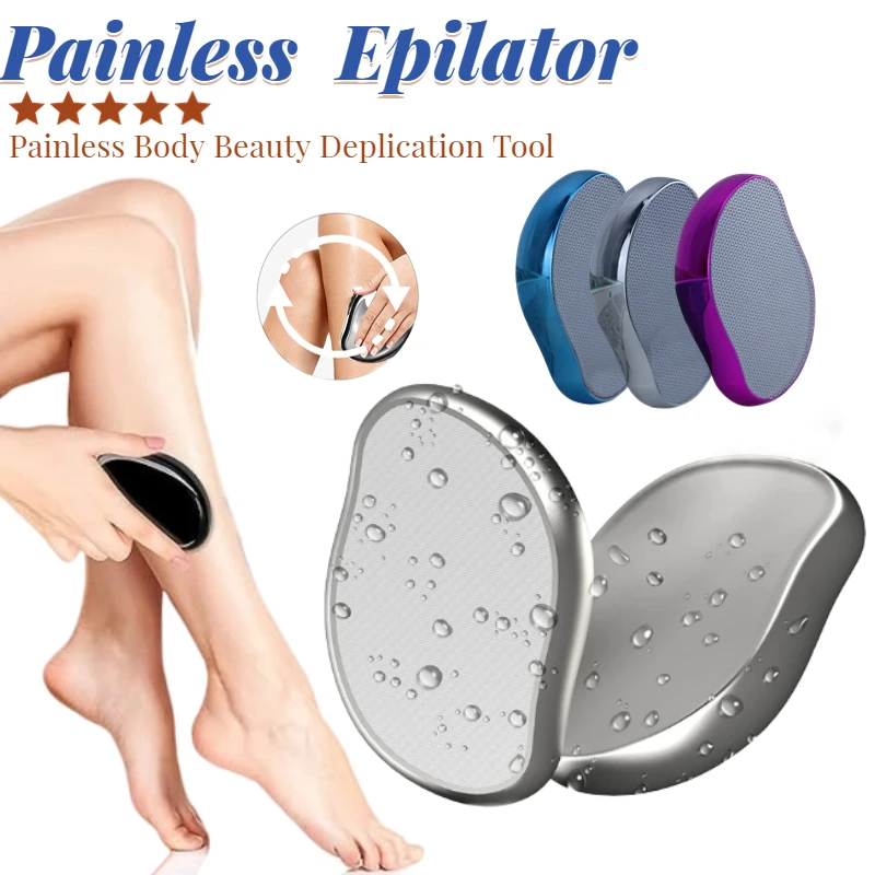 Epilator Crystal Hair Removal Eraser Body Beauty Depilation Easy Cleaning Reusable Body Beauty Care Glass Depilation Eraser Tool opening positioning guide drill locator drill guide for glass drilling tool dropship