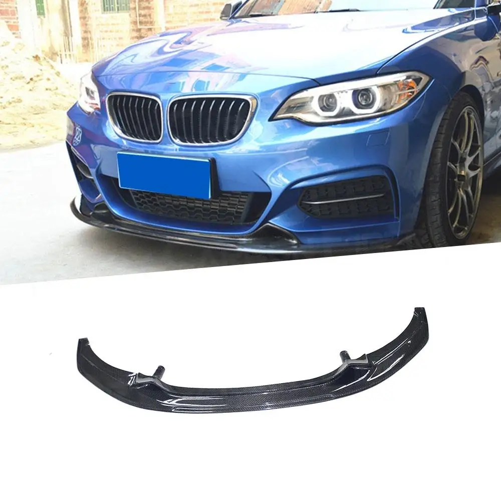 Carbon Fiber Front Lip Chin Spoiler Apron For Bmw 2 Series F22 220i 228i 235i M235i M Tech 2014