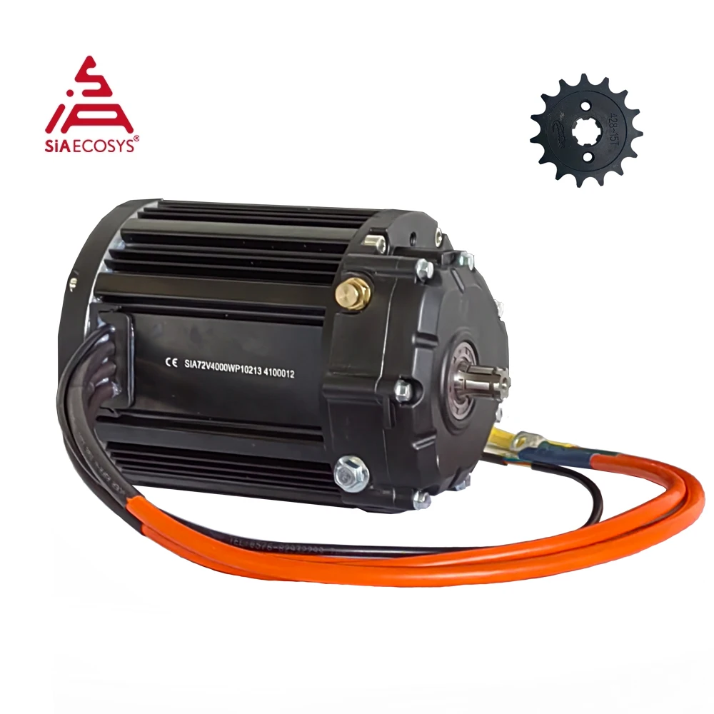 QSMOTOR Motor de accionamiento medio QS138, 90H, 4000W, V3, con caja de