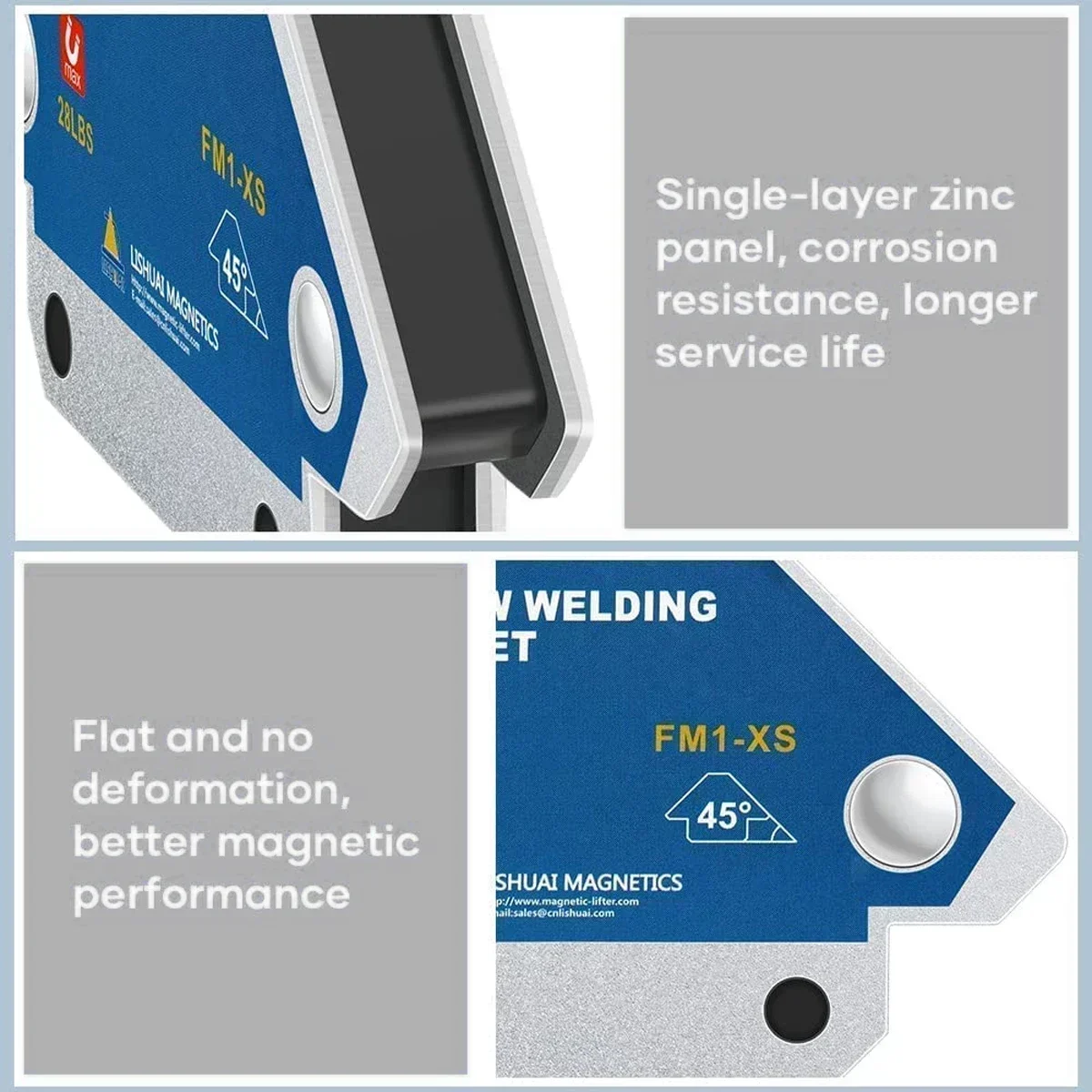 4Pcs Welding Magnets 28lbs Magnetic Welding Holder Metal Positioning Arrow Weld Fixer Magnet Clamp 45&deg; 90&deg; 135&deg; Tool
