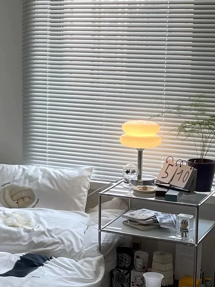 Description Picture 6 of itemGlass Table Lamp Cute Modern Minimalist Bedside Led Light Decorative Bedroom Desktop Atmosphere Lamps Creative Night Light Room