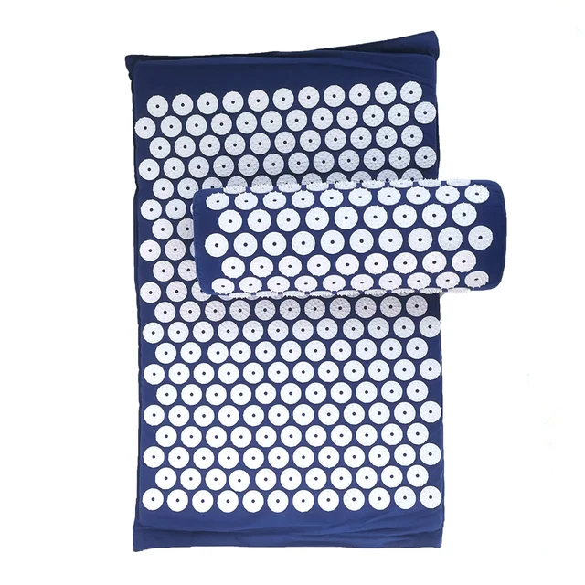 Massager Cushion Massage Yoga Mat Acupressure Relieve Pain Stress Back Body Pain Spike Mat Acupuncture Mat and Pillow Set 6