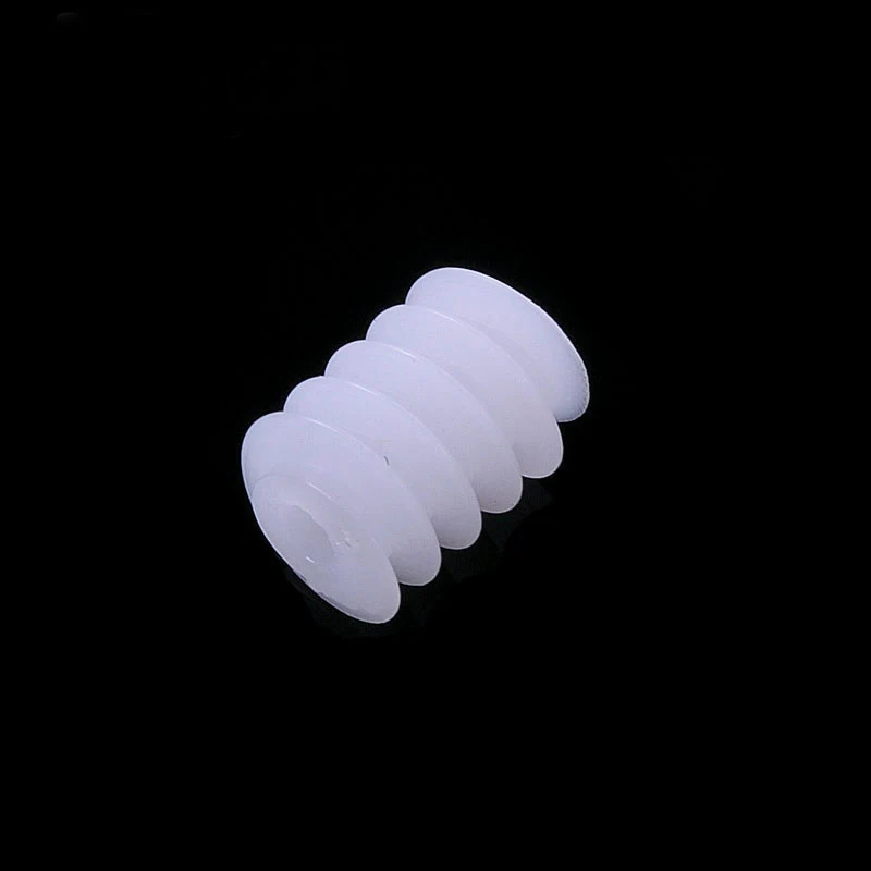 10pcs 6x6mm 0.5 Module Plastic Worm Gear For Motor Output Shaft Reduction Gearbox 2mm Hole