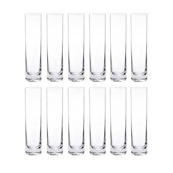 Vaso cilindrico in vetro da 12 pezzi, vaso da fiori piccolo trasparente, vaso per la decorazione della casa, vaso per decorazioni per feste, adatto per matrimoni 1