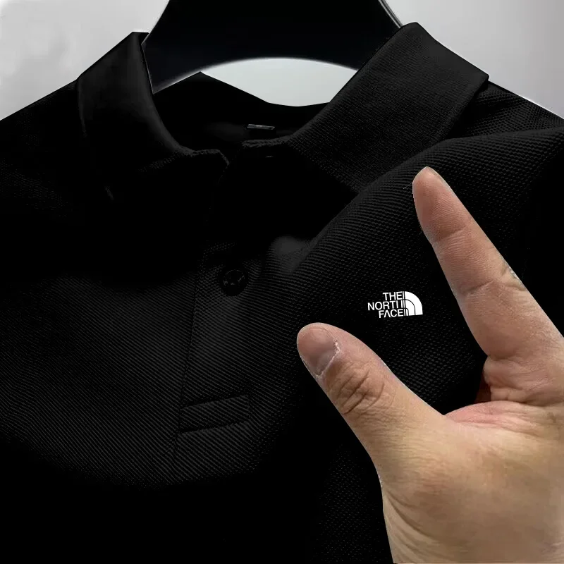 2024 Summer New Men's Lapel Anti-pillin Polo Shirt Embroidered Short Sleeve Casual Business Fashion Slim Fit Polo Shirt for Men