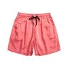 2023 Summer New Men's Casual Shorts Japanese Pure Color Simple Personality Versatile Unisex Couples Beachwear Cropped Shorts 3