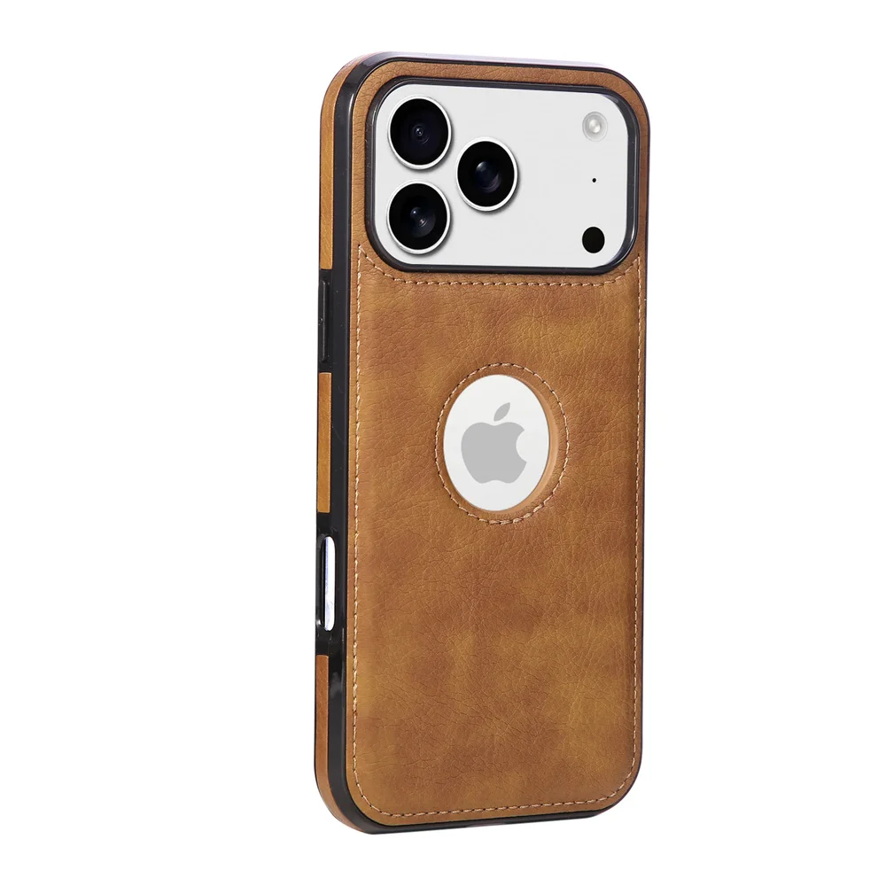 Ultra Thin Slim Business PU Leather Phone Case with Logo Display