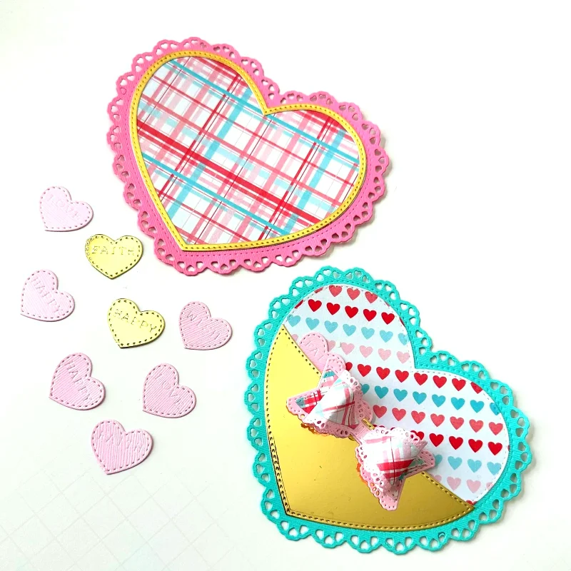 

2024 Valentine's Day Love Shaker Metal Cutting Dies for DIY Scrapbooking Album Paper Cards Decorative Crafts Embossing Die Cuts