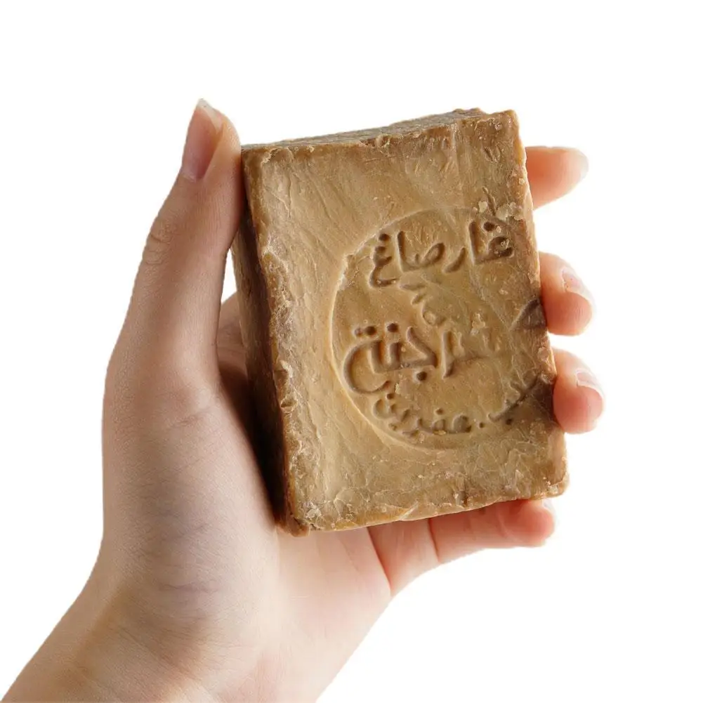 1pcs Olive Laurel Oil Ancient Pure Handmade Soap Oil Control Pores Shrinking Whitening Moisturizing Anti-wrinkle Shampoo Soap handmade soap