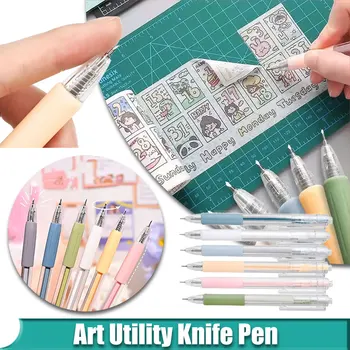 Coltello multiuso artistico Penna Taglierina di carta Utensile da taglio per scrapbooking Utensile da taglio artigianale Adesivo per scrapbooking Coltello da taglio di precisione 1