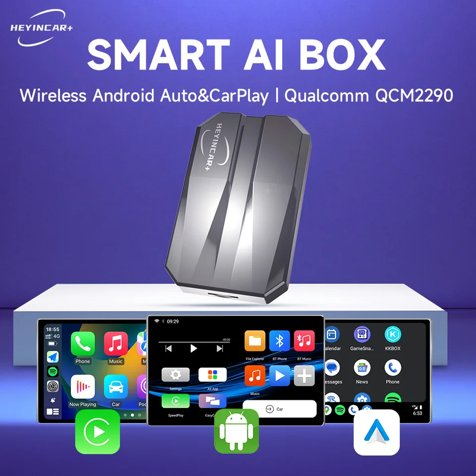 HEYINCAR CarPlay Smart Ai Box Plus Android Wireless CarPlay