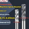 1PCS 8.75-8.89mm Carbide Machine Reamer Spiral Metal Cutter 6 Flute CNC Tungsten steel Chucking Reamer Cutting Tool Coated Steel 1