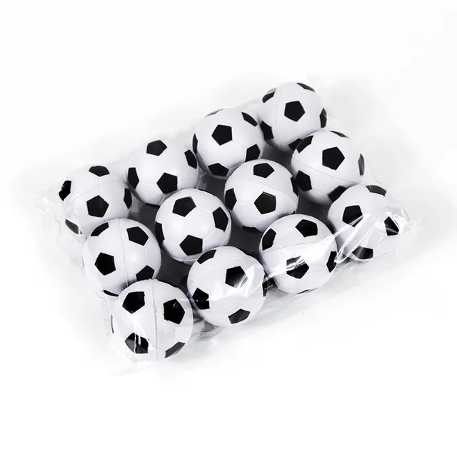 3/6/10pcs Outdoor Sports 4CM White Kids Mini Football Ball Baby Kids Toy Sponge PU Jumping Ball Stress Ball Party Game Boy Toys 6