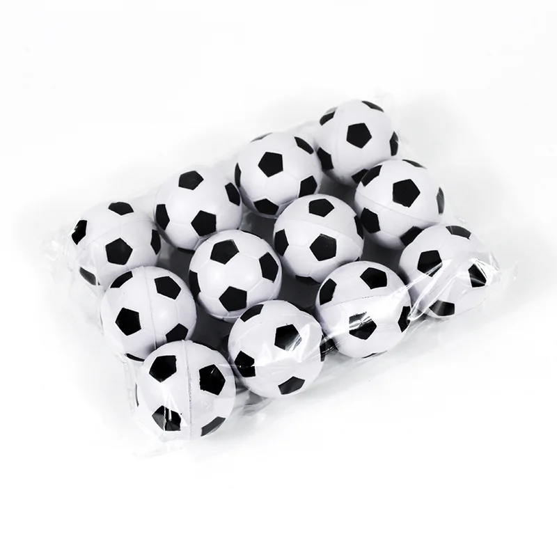 6/10pcs Outdoor Sport 4CM White Kids Color Mini Soccer Kids Toy Sponge PU Jump Ball Pressure Ball Party Game Boy Toy Stress Ball 6