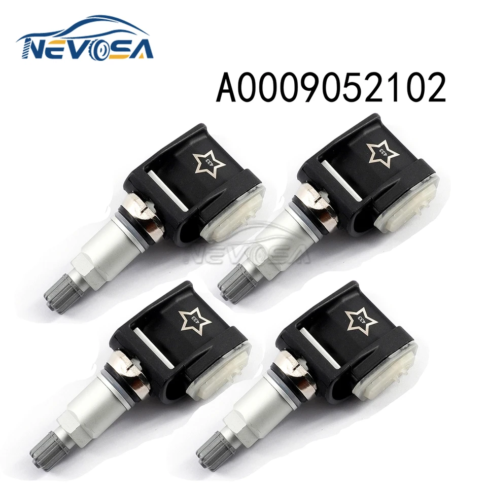 4x Tire Pressure Sensor TPMS A0009052102 For Mercedes