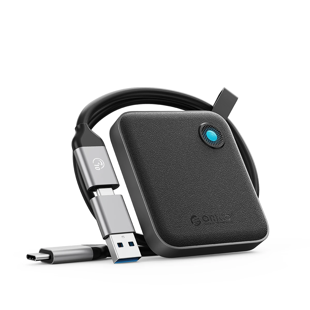 ORICO B5 PLUS 휴대용 외장 솔리드 스테이트 드라이브 외장 하드 드라이브 iPhone 15/Pro Windows Mac용 USB 3.2 Gen2 SSD 경량