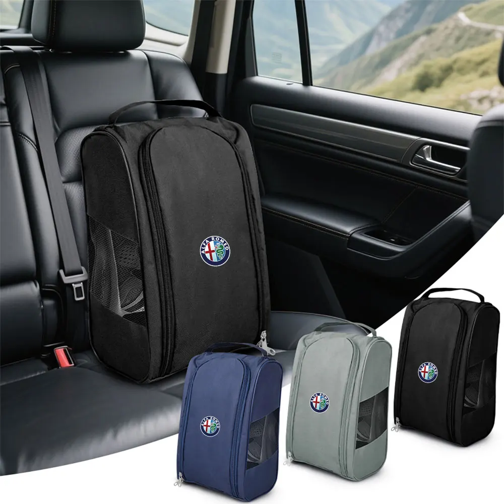 Borsa Portaoggetti con Logo Auto per Alfa Romeo Giulia, Stelvio, Giulietta, Tonale, Mito 157 149, Accessori Auto