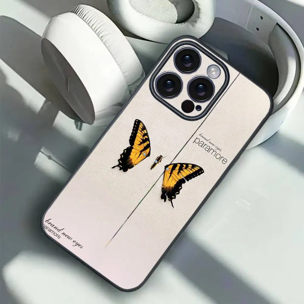 1개 쿨 밴드 P-파라모어 폰 케이스 아이폰 16 15 14 13 12 17 프로 맥스 플러스 미니 TPU 부드럽고 피부 친화적인 케이스