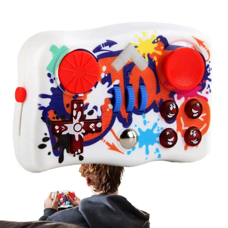 

Игровой контроллер с быстрым нажатием, дизайнерские сенсорные игрушки-фиджеты с мгновенным звуком, детская игрушка-фиджет с эффектом пуш-ап