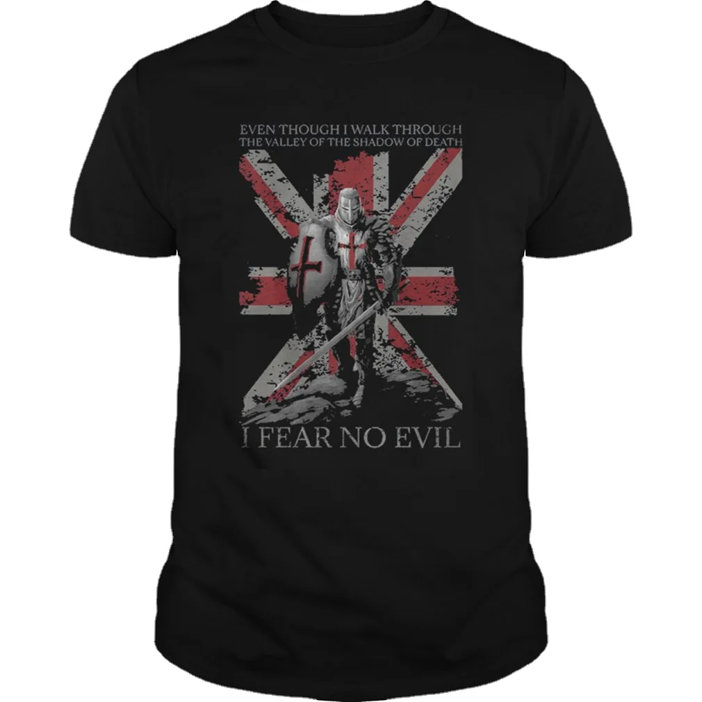 

Warrior of God UK Crusader Knight TemplarT-Shirt. Summer Cotton Short Sleeve O-Neck Mens T Shirt New S-3XL