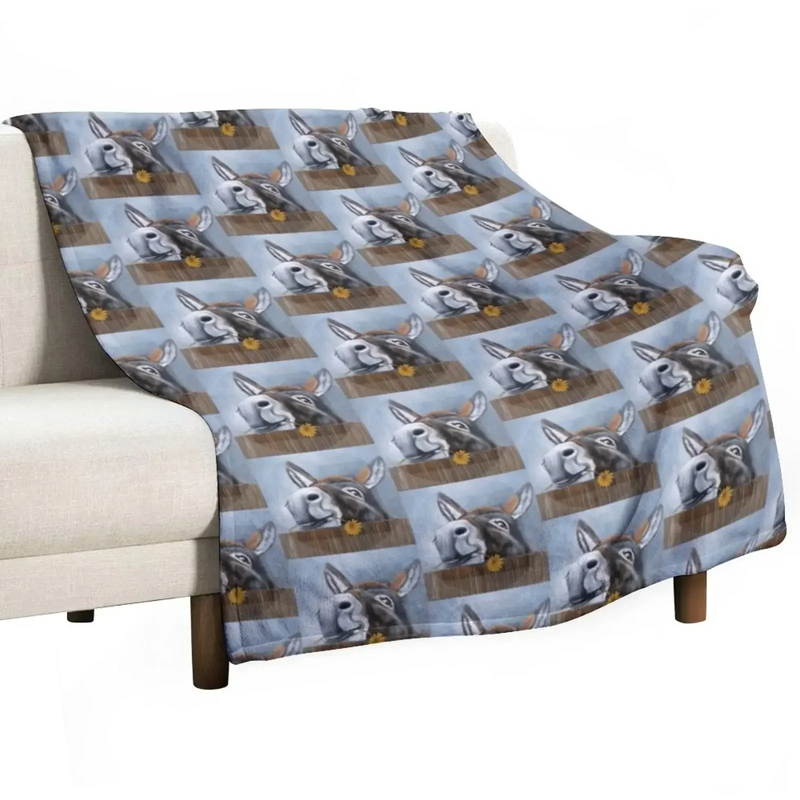 A Donkey called Daisy Throw Blanket Decoratives Extra Large Throw Blankets