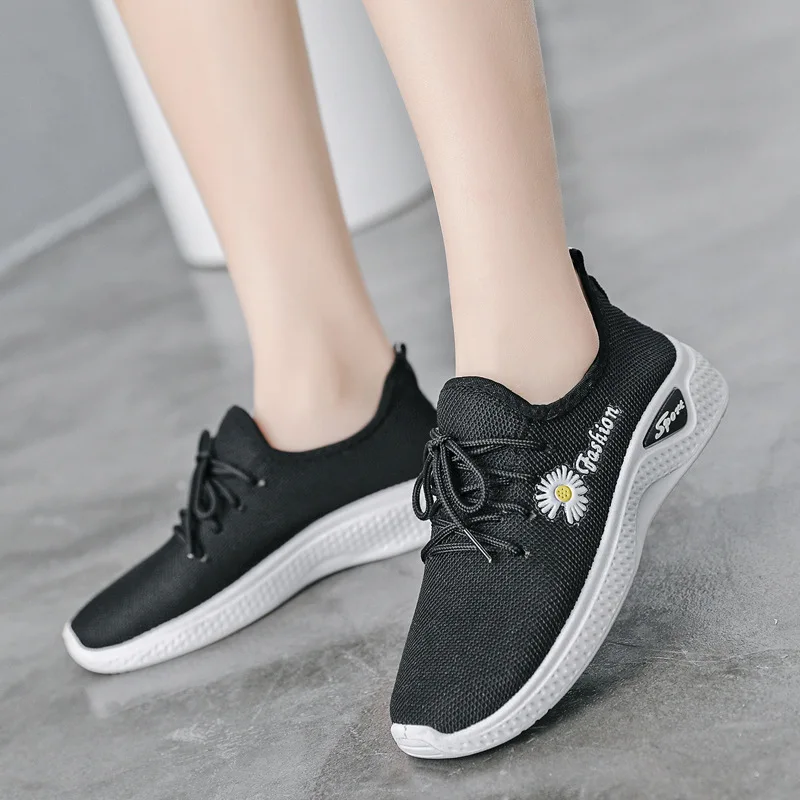 

Shoes Fashion Summer Women Casual Shoes Breathable Walking Flat Shoes Sneakers Women Lace Up Sports Shoes Women Running Shoes