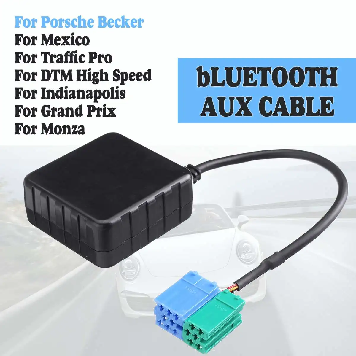 

HIFI Audio Car bluetooth 5.0 Module AUX Cable Adapter Radio Stereo For Porsche Becker Mexico Traffic Pro DTM