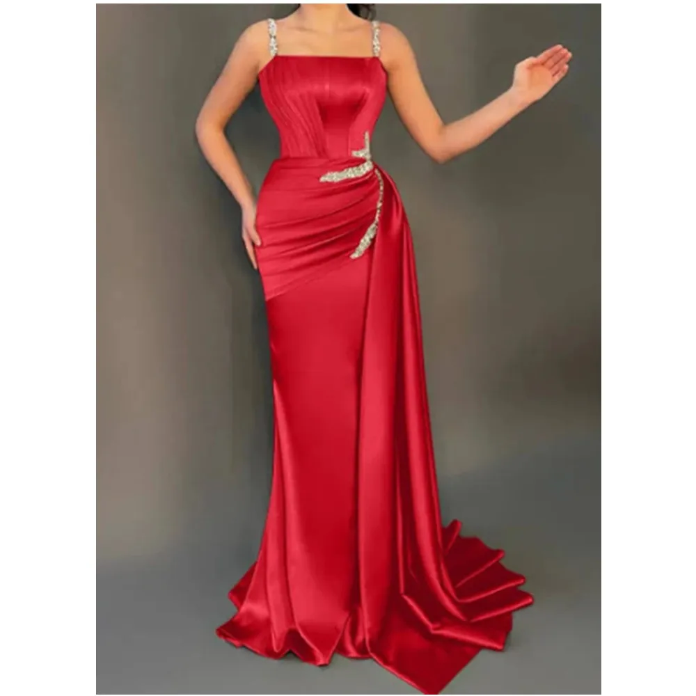 

Evening Dress Off Shoulder Mermaid Long Dresses Red Elegant Party Dress for Women 2024 Formal Cocktail Gown فساتين الحفلات