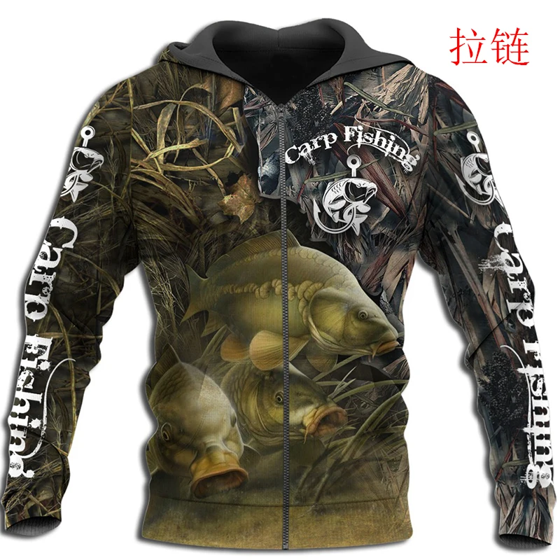 

2023 Fashion Men Hoodie Cool Carp Fishing 3D Printed Harajuku Sweatshirt Unisex Casual Pullover hoodies sudadera hombre