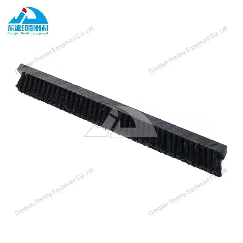 고품질 브러시 길이 285mm 255mm 인쇄 기계 부품 블랙 알루미늄 롤링 셔터 도어 씰 브러시 스트립