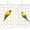 1pc Bird Climbing Net Parrot Swing Toys With Hooks Bird Supplies For Cockatoos Parakeets Lovebirds Pet Supplies (random Color) 1