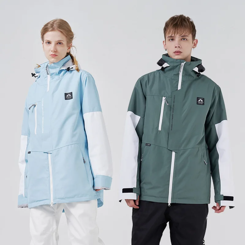 

Winter Sport Mountain Woman Ski Jackets Hooded Female Men Warm Snow Coats Snowboard Outerwear Windproof Male Tracksuit Clothes