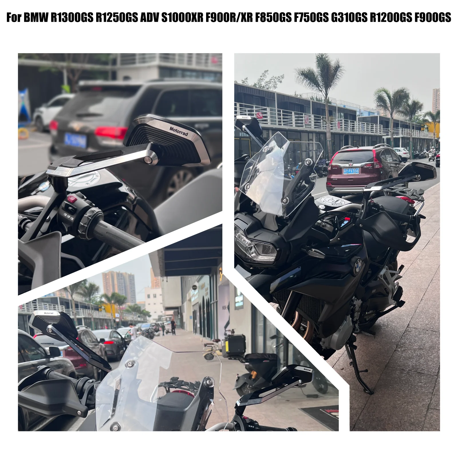 R1250GS 사이드 백미러 BMW R1250GS F850GS R1200GS LC 오토바이 백미러 회전식 사이드 백미러