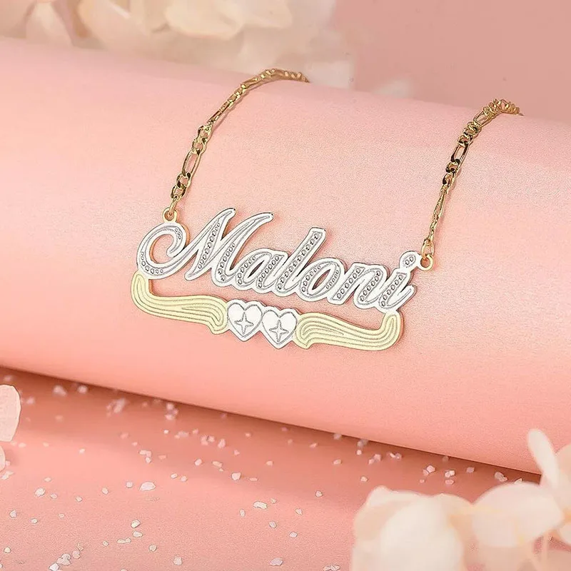 Custom Made Art Font Collar Harajuku Hip Hop Chain Female Spot Drill Nurse Chunky Necklace Cool Evening POP Women High Quality custom made golden female korea chunky necklace price anniversary sister boys pastel boyfriend nurse tags kawaii goth new design