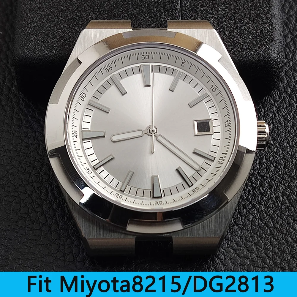

41mm Miyota8215 Case Men Watch AccessoriesStainless Steel Case Luminous Dial fit Miyota 8215 DG2813 Movement
