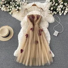 

Flower Jie Summer Sleeveless Sexy Dress Women Spaghetti Strap Elegant Party Evening Sundresses Korean Backless Dresses Vestidos