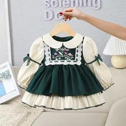 Lolita Girls Princess Sweet Dress Spring Autumn Children Baby Kids Long sleeve Holiday Birthday Dress