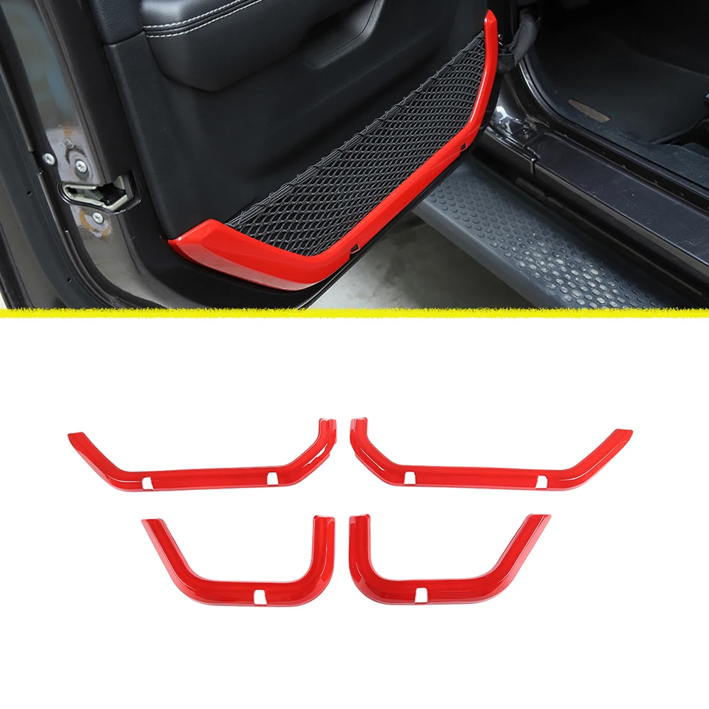 

Door Organizer Mesh Pocket Decorative Sticker Trim for Jeep Wrangler JL Gladiator JT Unlimited 2/4-Door 2018-2023 Car Accessory