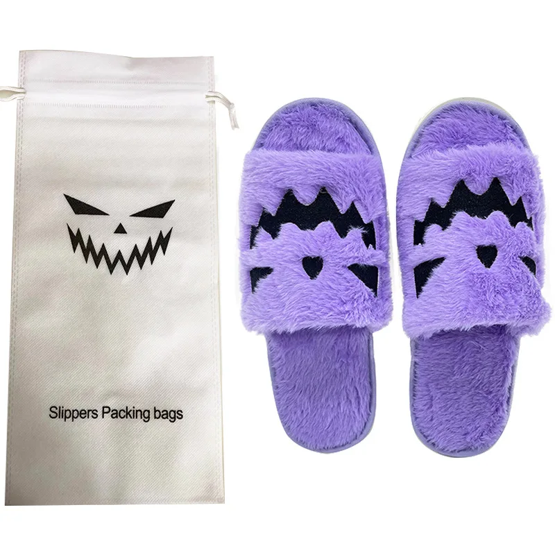 Purple with bag