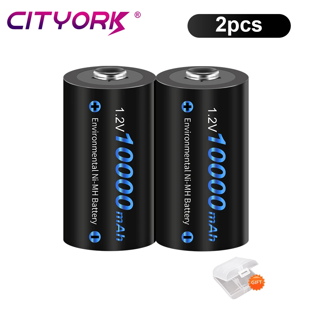 coin battery High Capacity 1.2V D Size Rechargeable Battery Type D LR20 NI-MH Battery D Cell For RC Camera Drone Accessories Gas Stove lithium button batteries Batteries