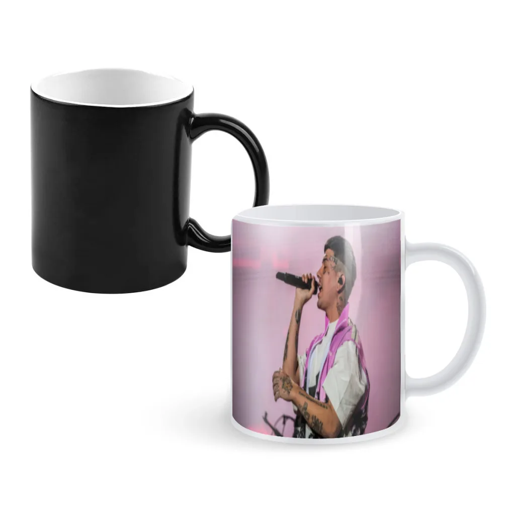 

D-duki Rapper Creative Change Ceramic Mug Heat Revealing Coffee Cup Breakfast Cup Mug Friends Gift