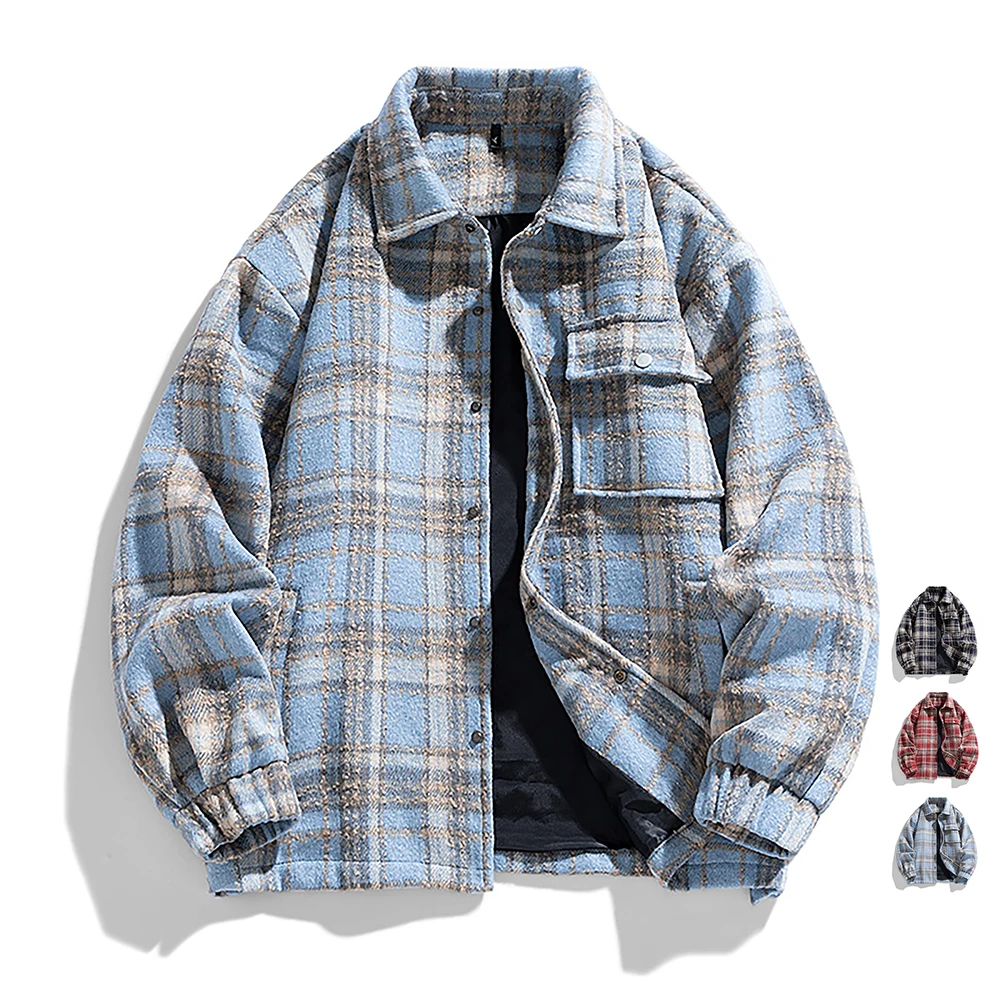 Camisa Flanela Masculina DEMEANOR - Xadrez Buffalo Com Bolso