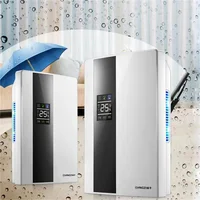 Déshumidificateur et purificateur d'air 2-en-1 silencieux pour chambre à coucher, portable pour sous-sol, avec télécommande, minuterie 24H et tuyau de vidange continu 5