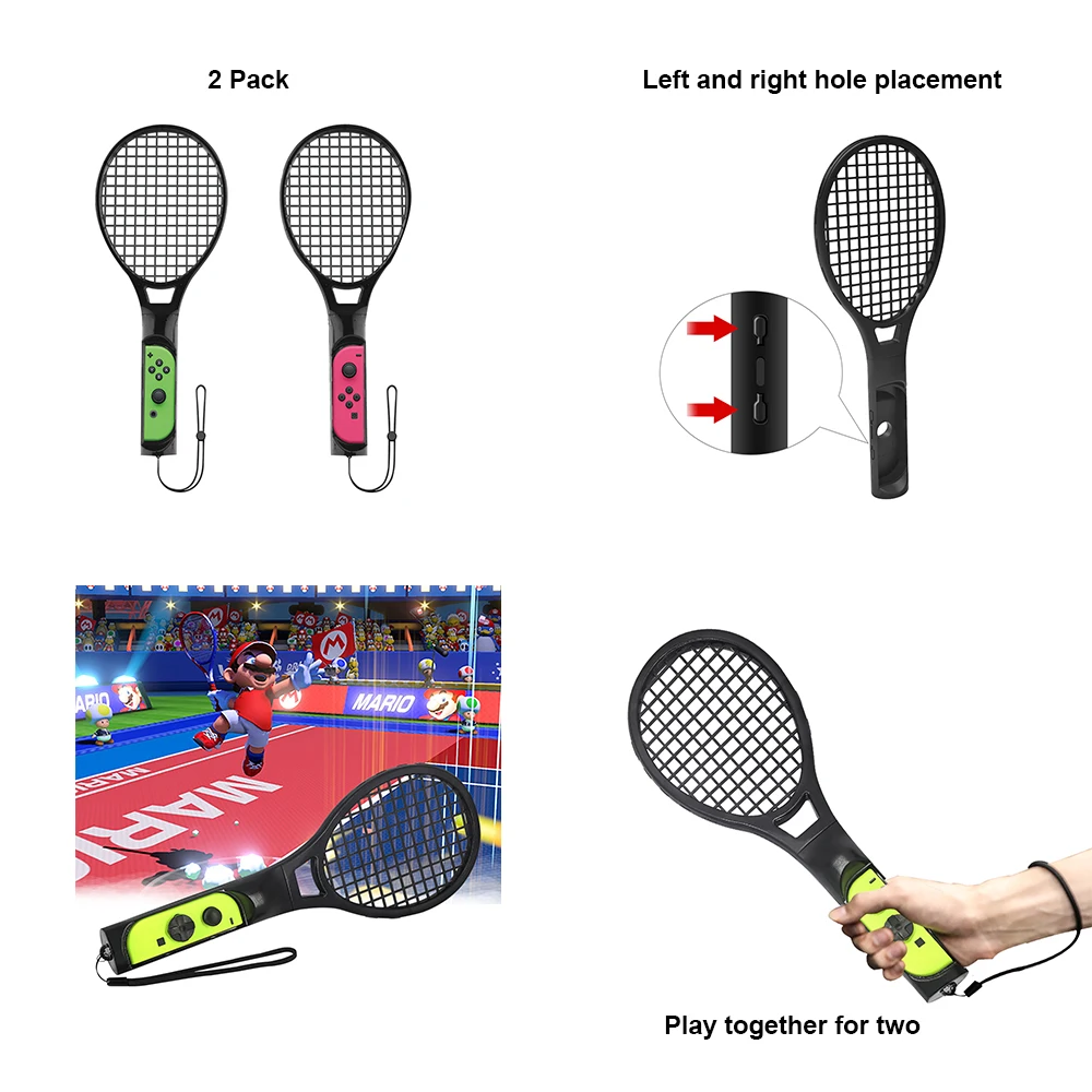 

10 in 1 Motion Control Set for Nintendo Switch Golf Clubs Dance Wristband Handle Leg Strap Tennis Racket for NS Game Accessories