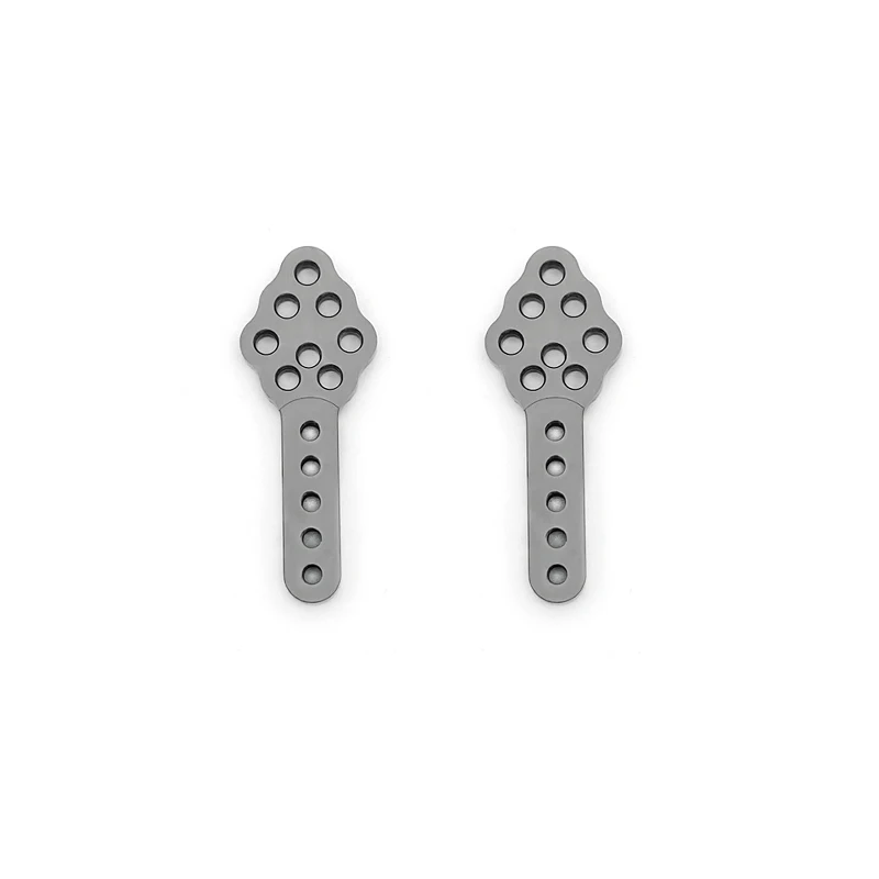 2PCS CNC Metal Shock Absorber Mount Adjust Height Angle Stand for Axial SCX10 90046 D90 D110 RC Crawler Car 3