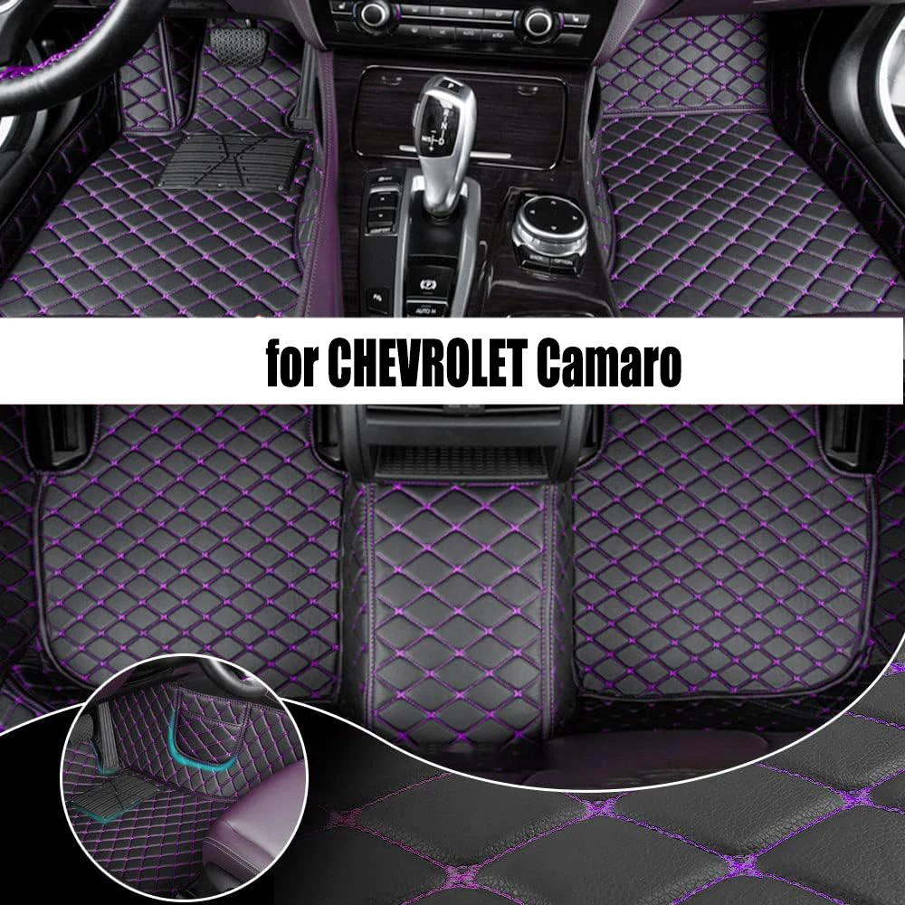

HUTECRL Car Floor Mat for CHEVROLET Camaro 2000-2009 Year Upgraded Version Foot Coche Accessories Carpets